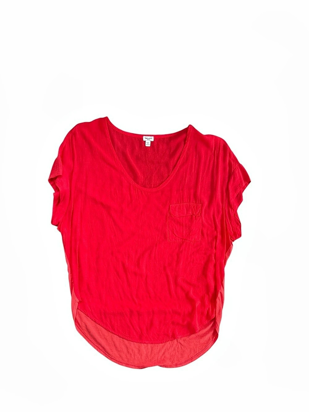 Splendid Style 5749463 Red Short Sleeve Top Size Small